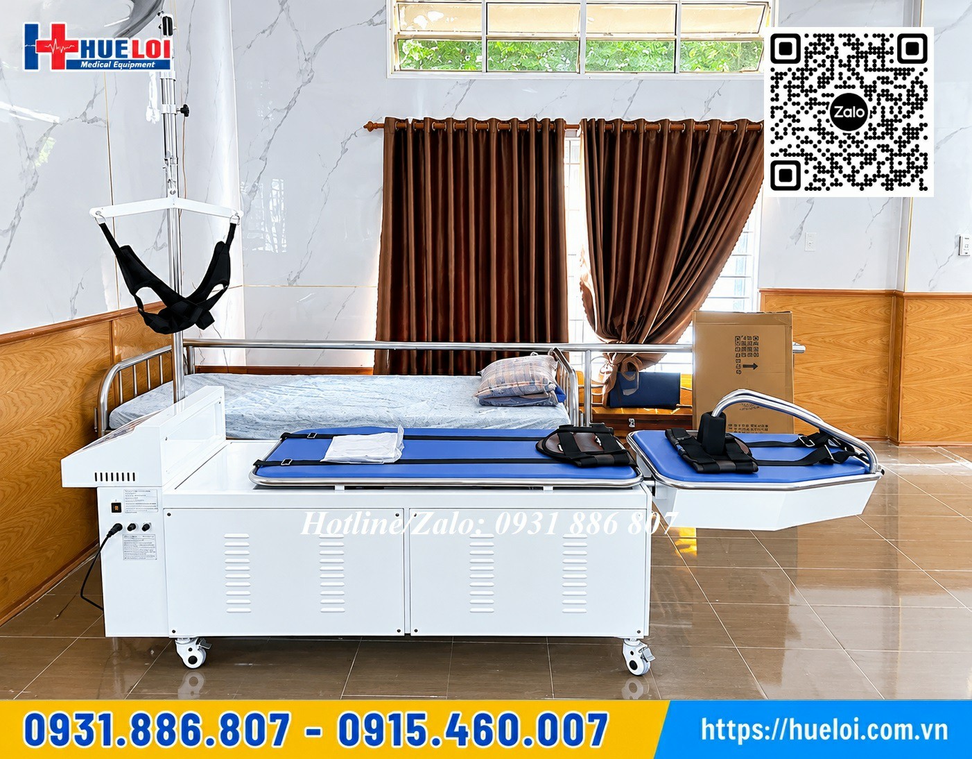 Bàn giao giường kéo giãn cột sống lưng cổ YP 2009b