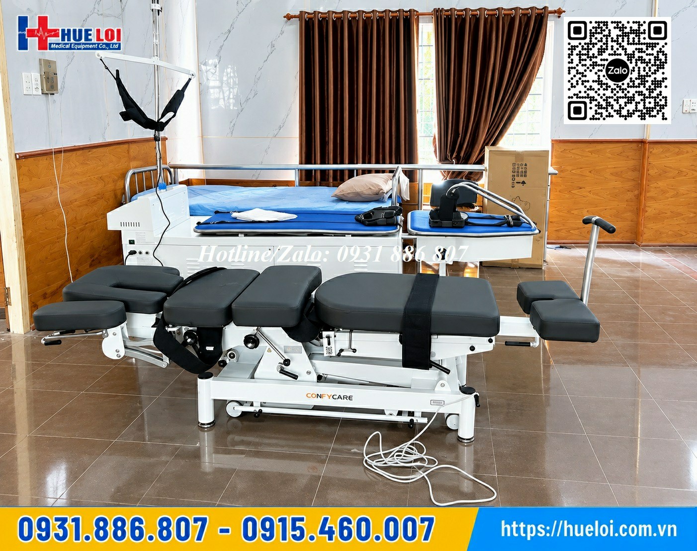 Bàn giao giường tác động cột sống cho phòng khám