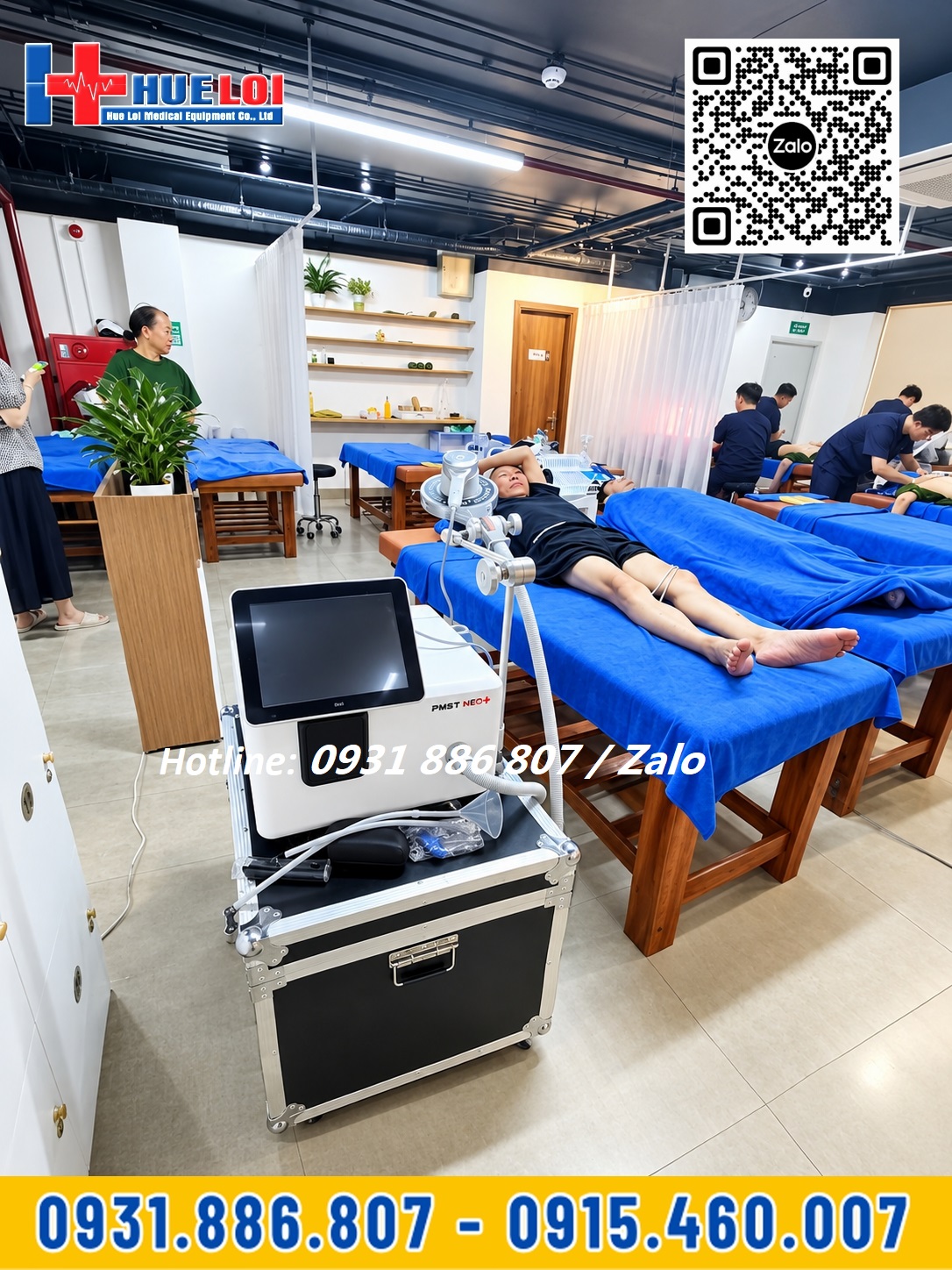 Máy từ trường trị liệu sử dụng trong phòng khám vật lý trị liệu