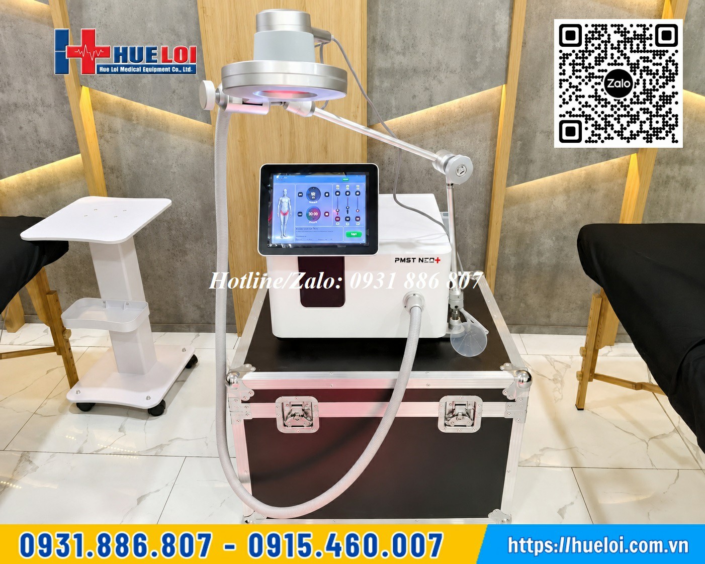 khách hàng sử dụng Máy từ trường PMST 4 NEO+