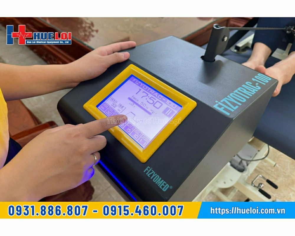 đầu kéo giãn cột sống cao cấp điều chỉnh được lực nền