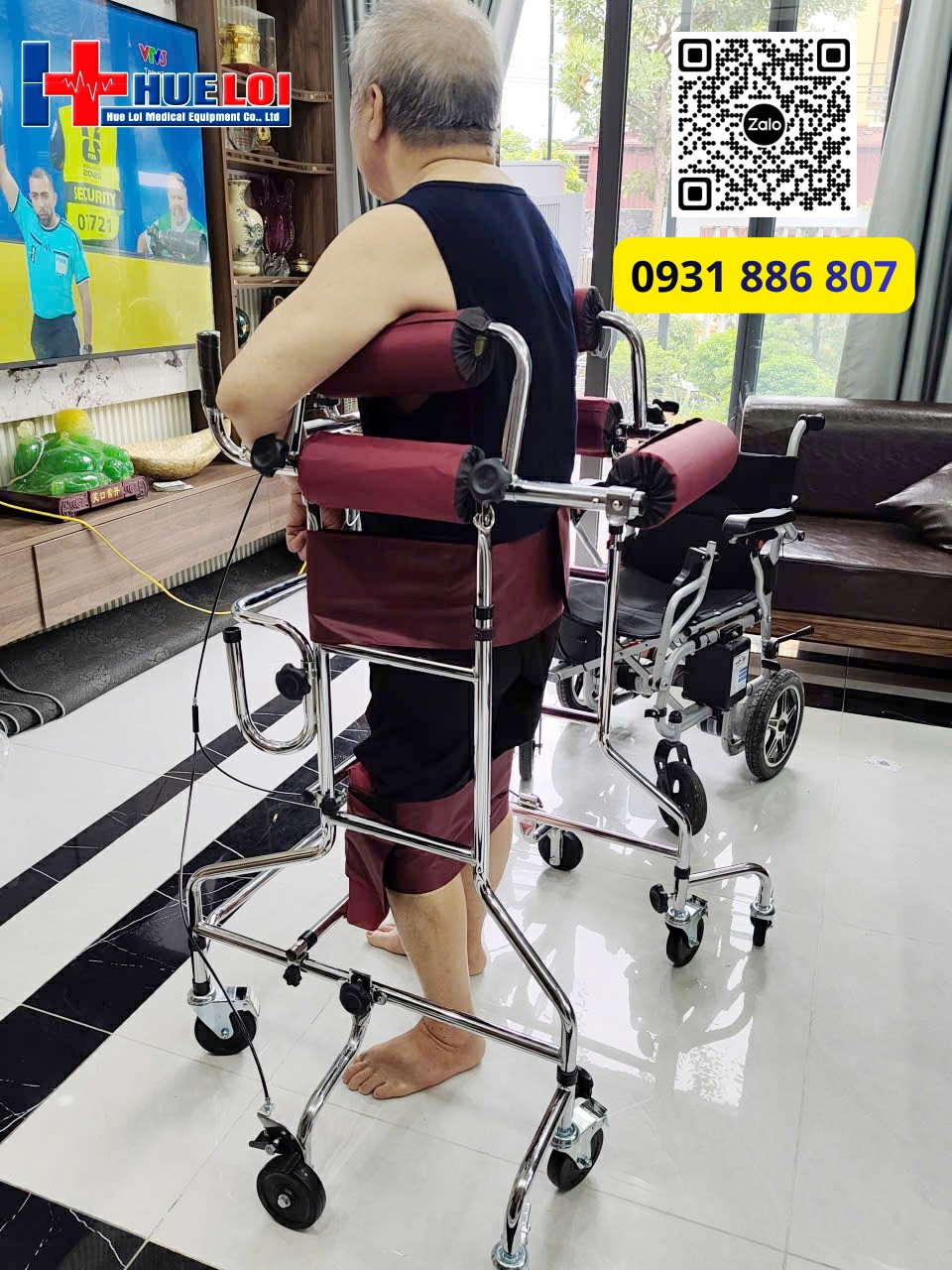 khung tập đứng cho người già yếu