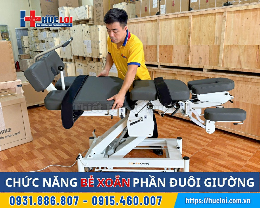 giường el07 có chức năng vặn cột sống