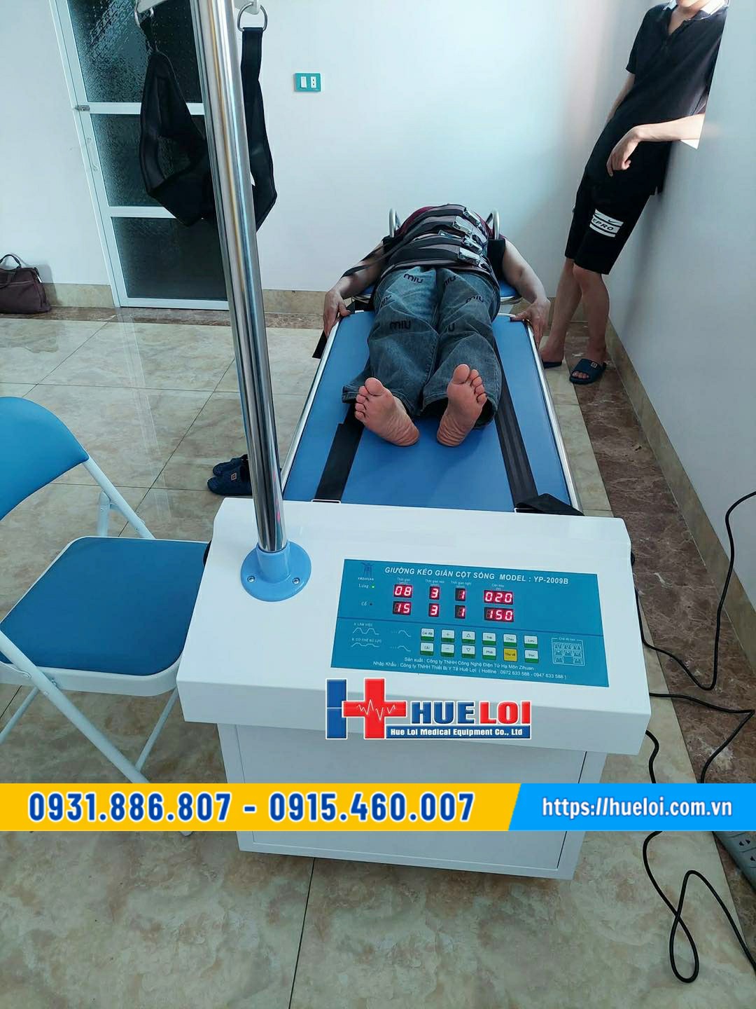 giường kéo giãn cột sống yp 2009b