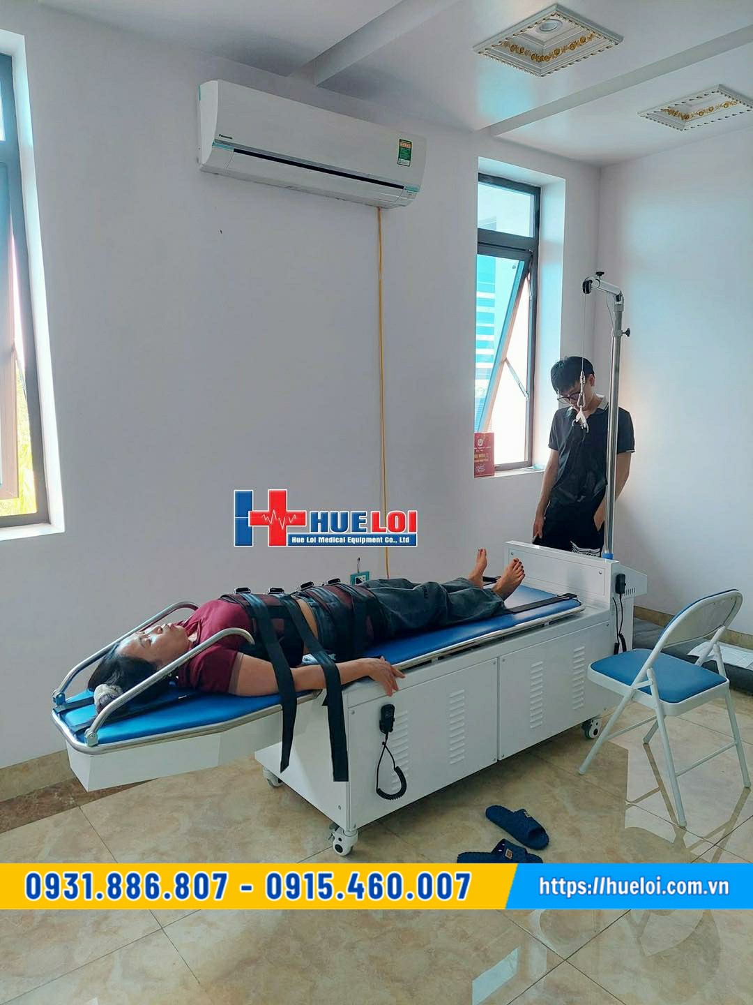 giường kéo giãn cột sống lưng cổ yp 2009b