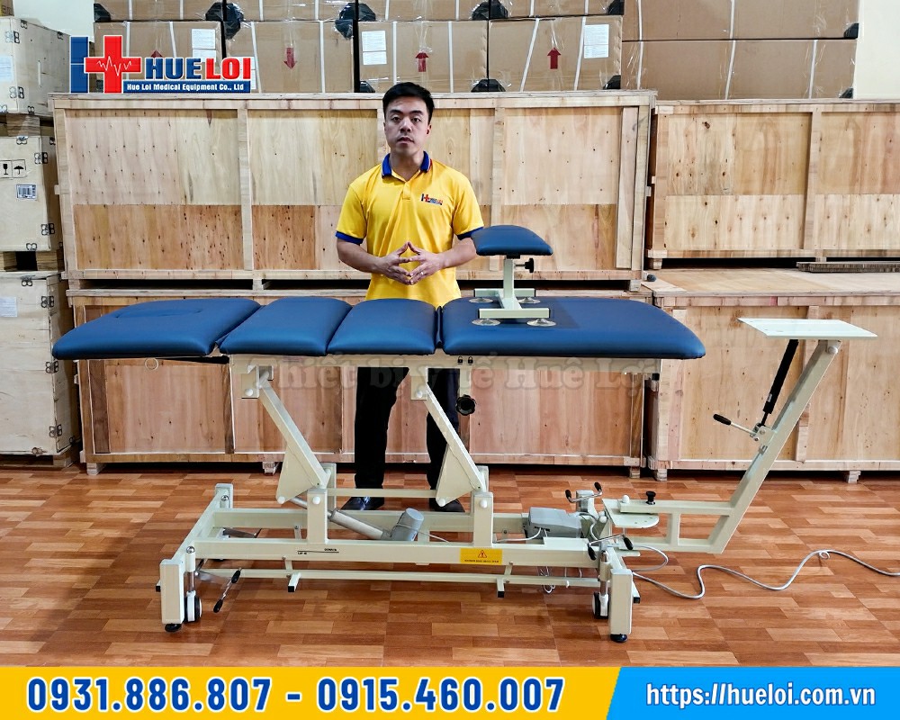thiết bị kéo giãn cột sống nâng hạ điện