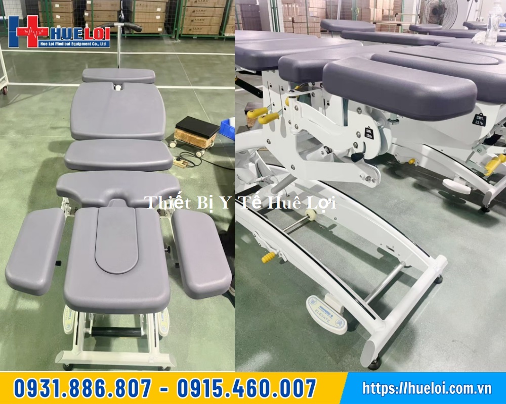 giường nắn chỉnh cột sống nâng hạ điện