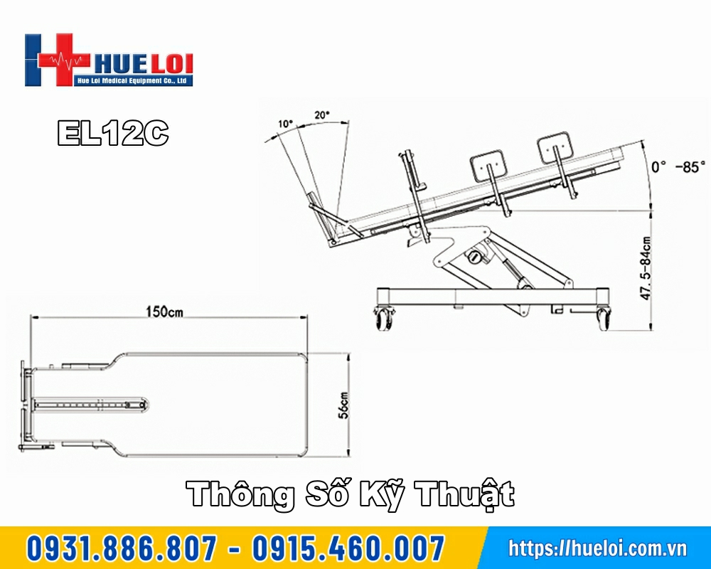 kích thước giường tập đứng điện
