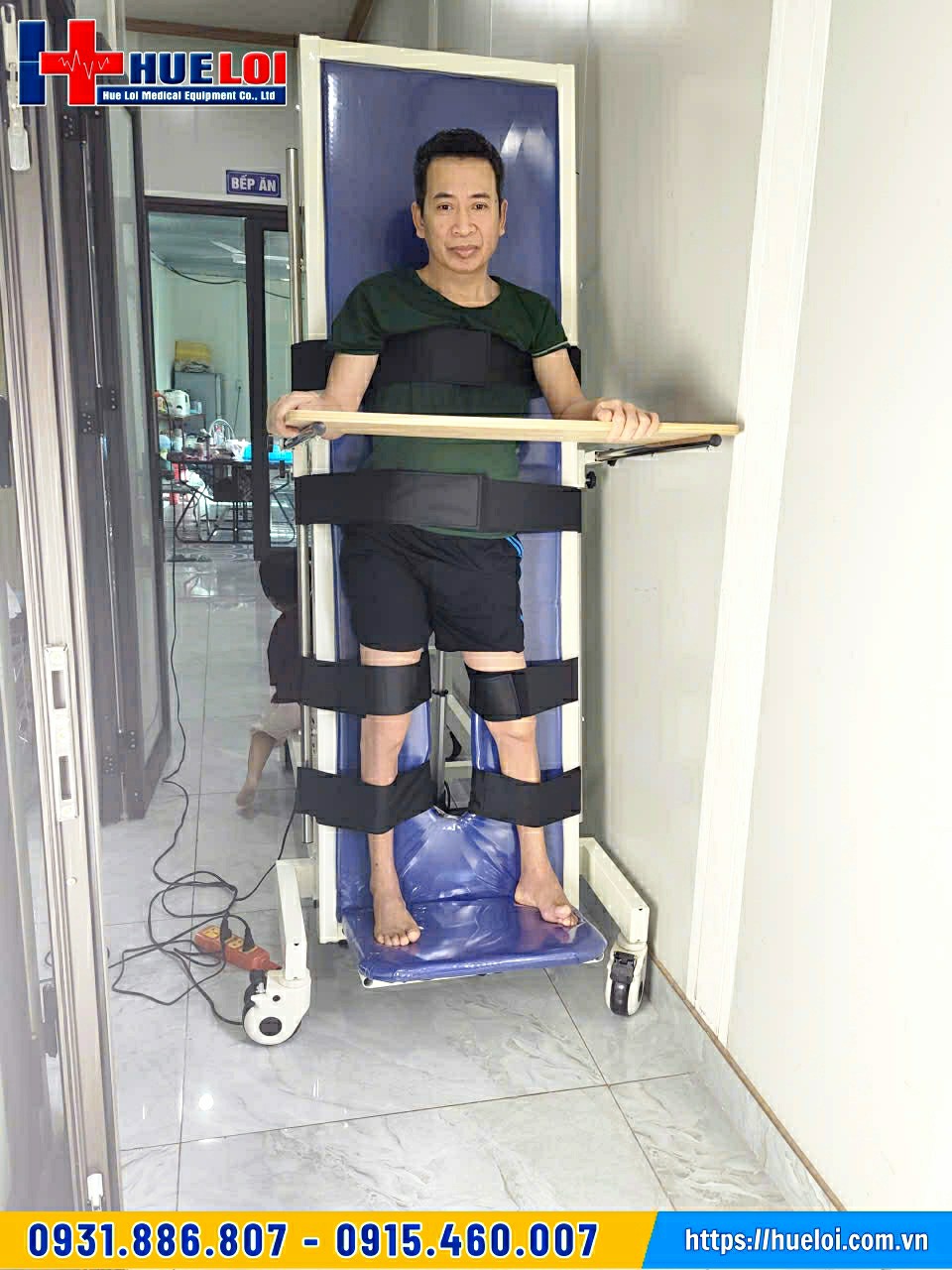 giường tập đứng điều khiển điện
