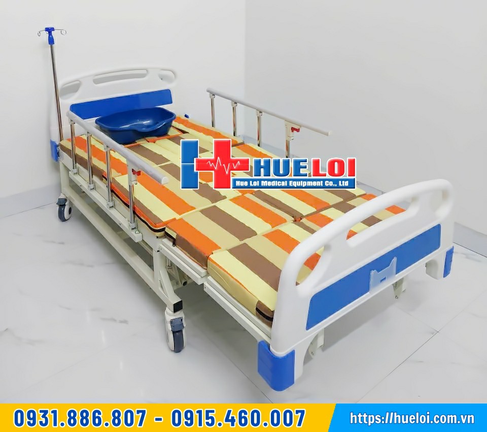 giường y tế đa năng 4 tay quay