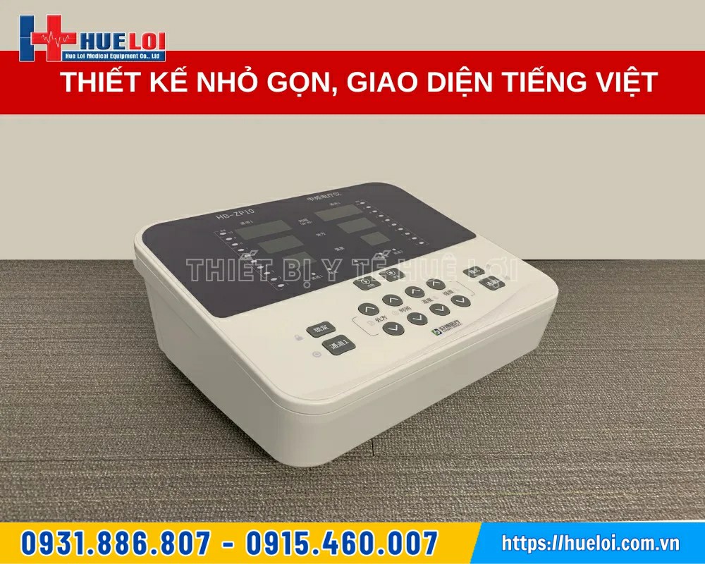 máy điện xung trung tần 2 kênh HB-ZP10