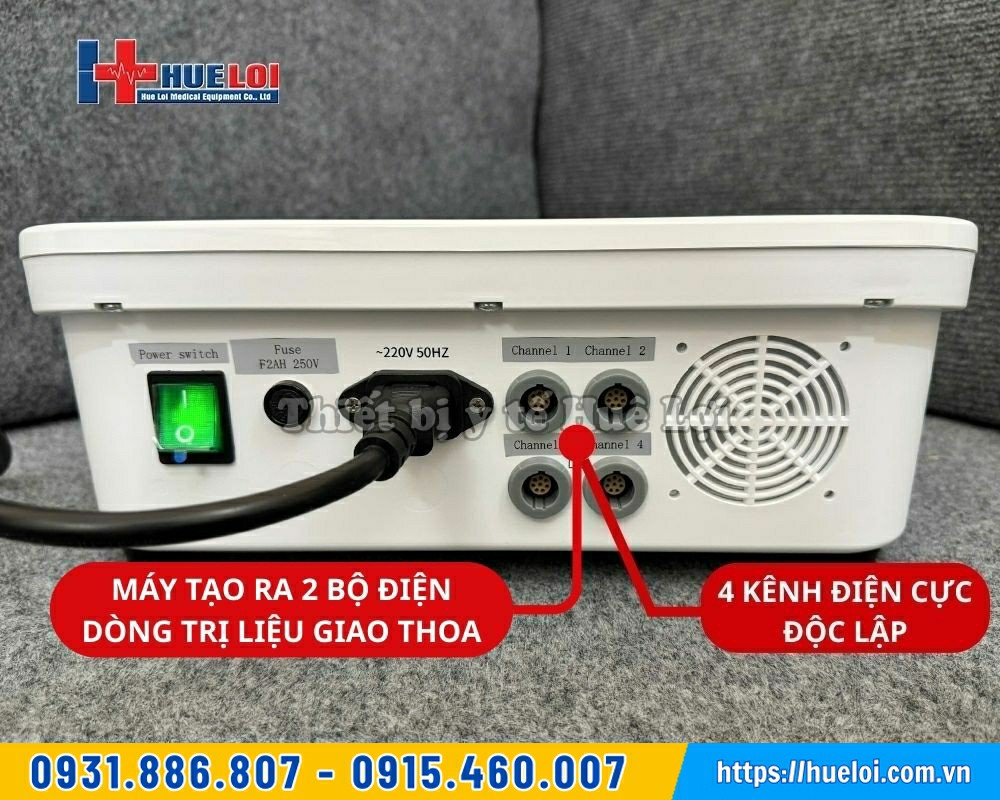 máy điện xung trị liệu cao cấp 4 kênh độc lập