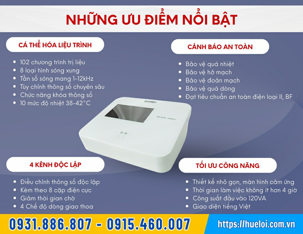 máy điện xung giao thoa