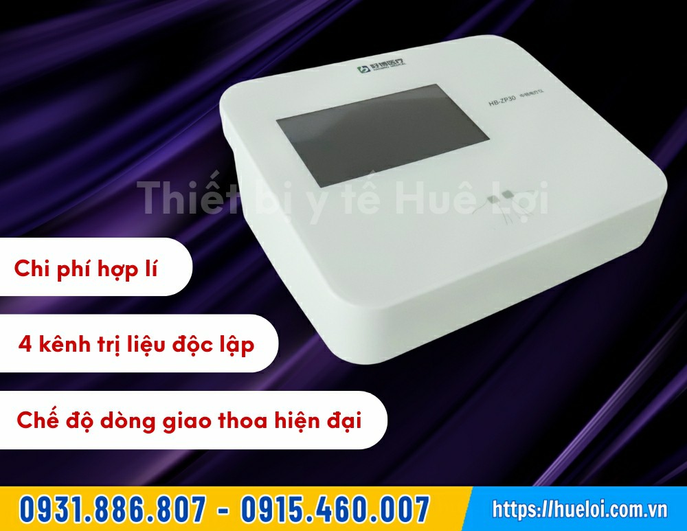 máy điện xung trung tần 4 kênh cao cấp