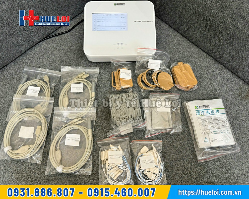 phụ kiện đầy đủ của máy điện xung trung tần