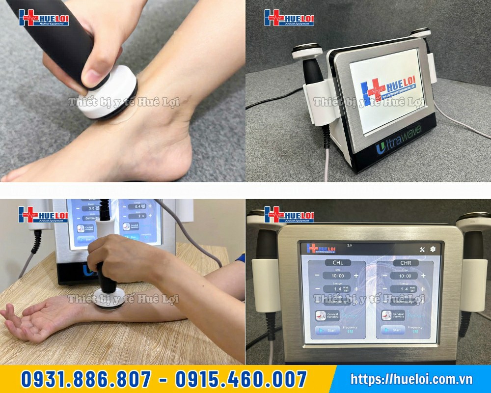 sử dụng máy siêu âm trị liệu 2 đầu dò