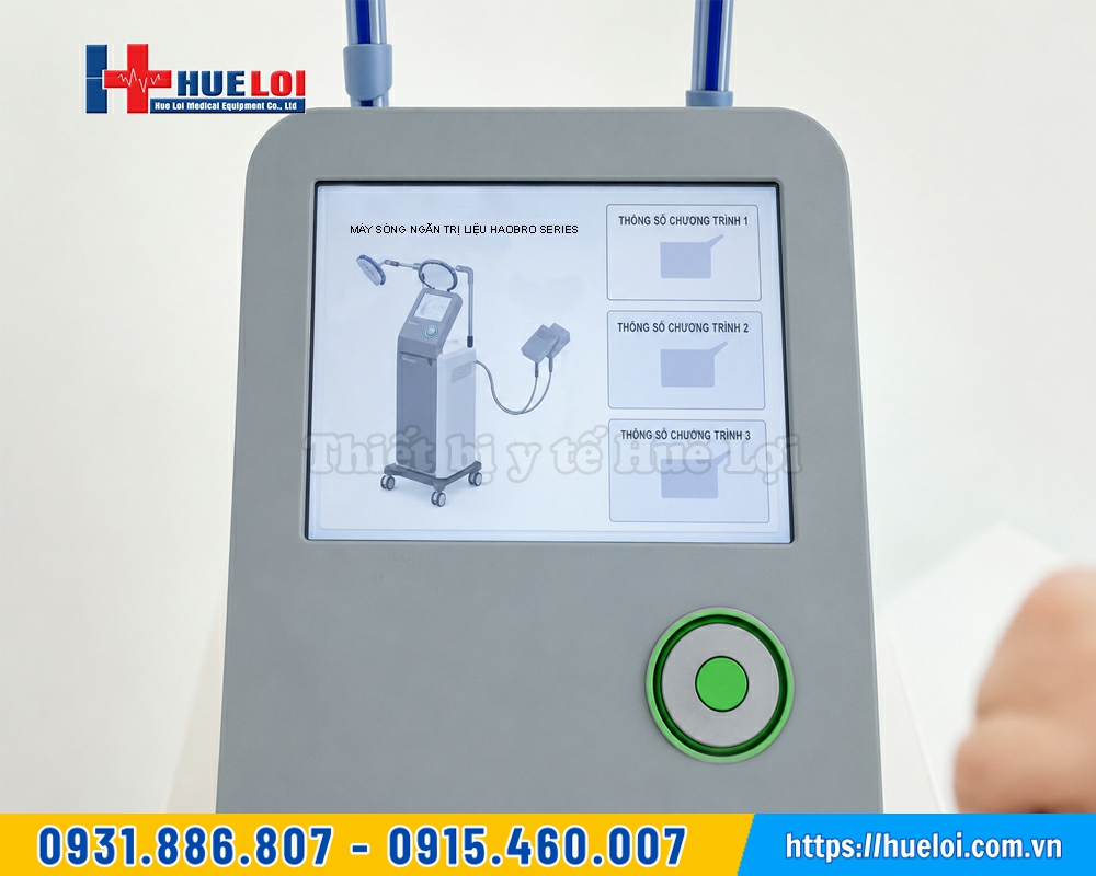 màn hình máy sóng ngắn trị liệu