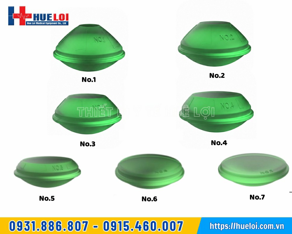 các đầu xung của máy sóng xung kích hội tụ PIEZONIA
