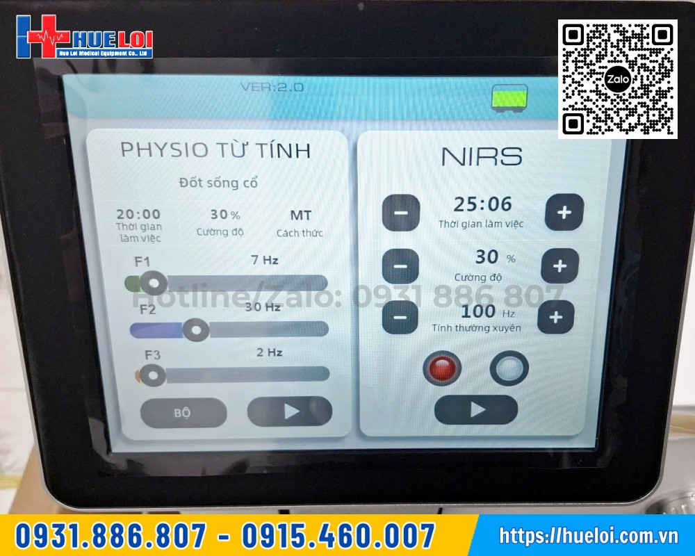 màn hình chính máy từ trường siêu dẫn bản hồng ngoại