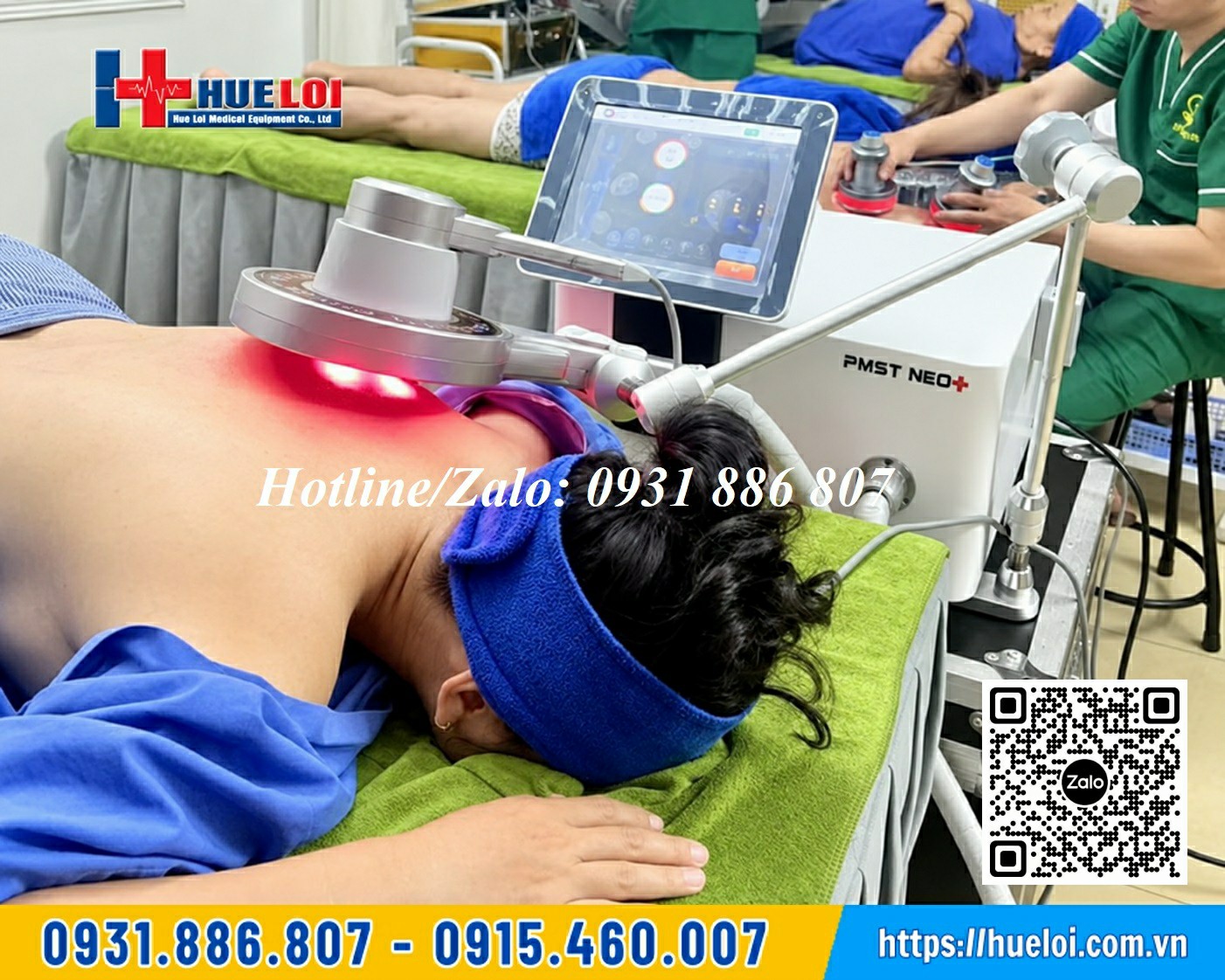 máy từ trường hồng ngoại trị liệu vùng cổ vai gáy