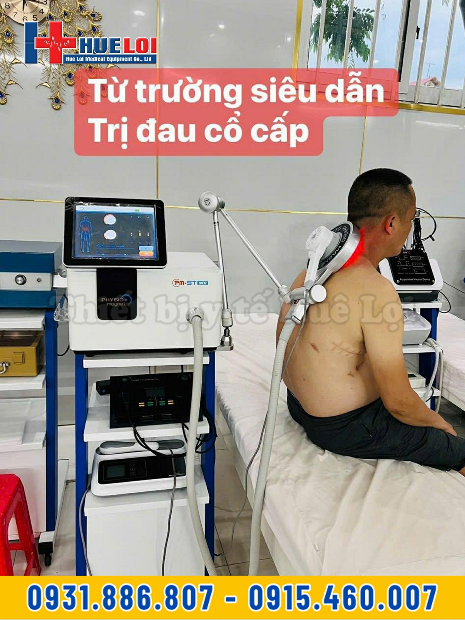 máy từ trường trị liệu kèm hồng ngoại