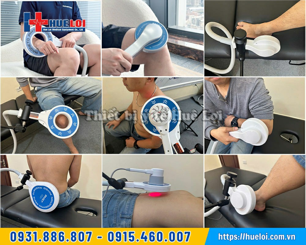 các đầu điều trị của máy từ trường