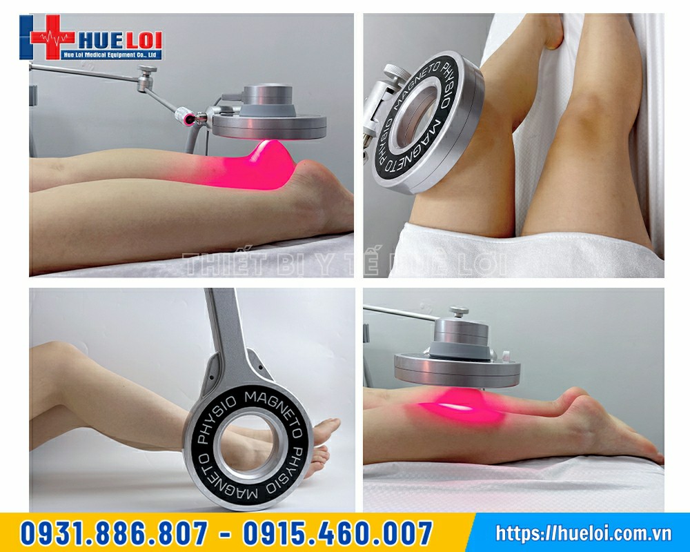 khách hàng trải nghiệm máy từ trường trị liệu