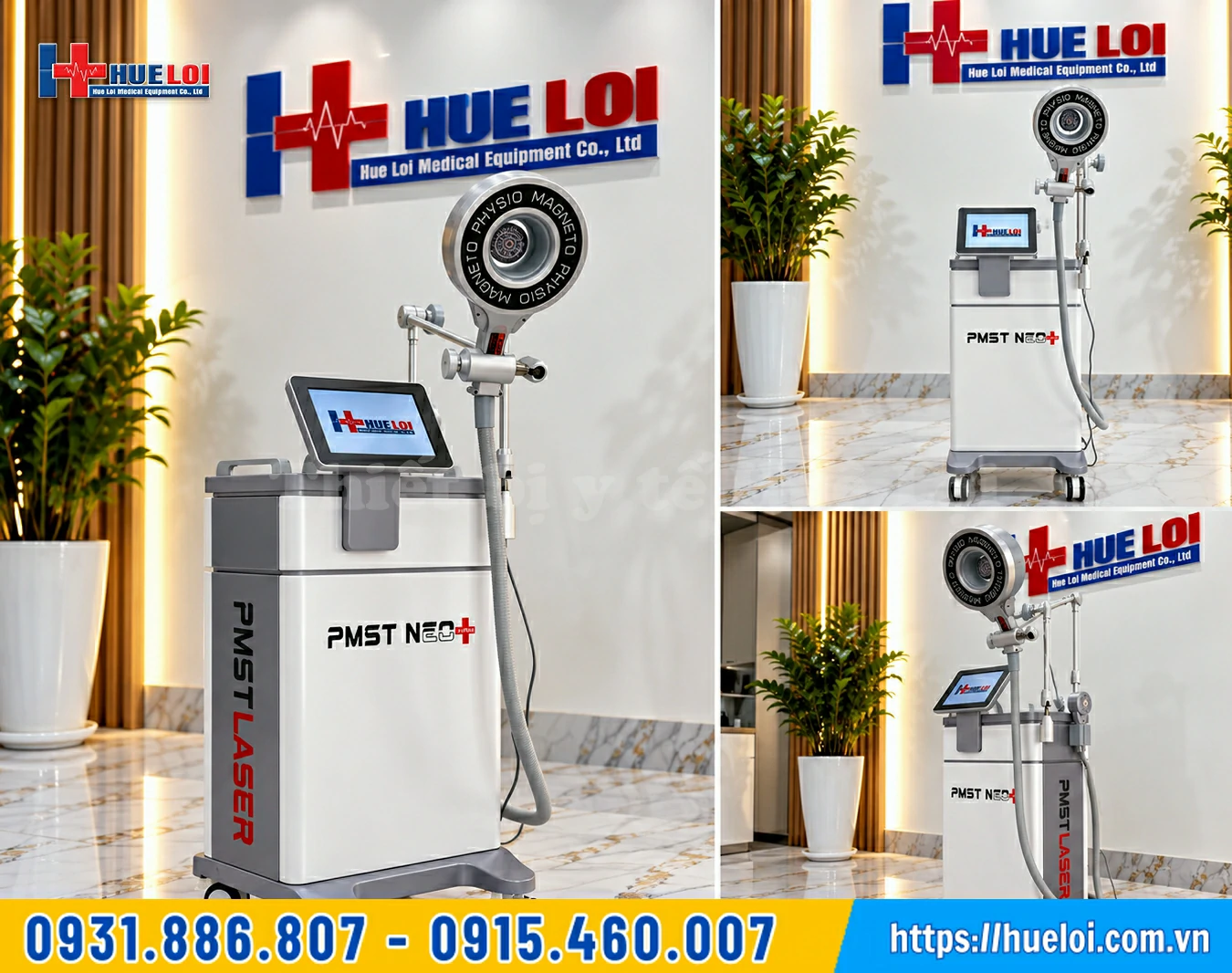 Máy từ trường trị liệu kèm laser lạnh cao cấp