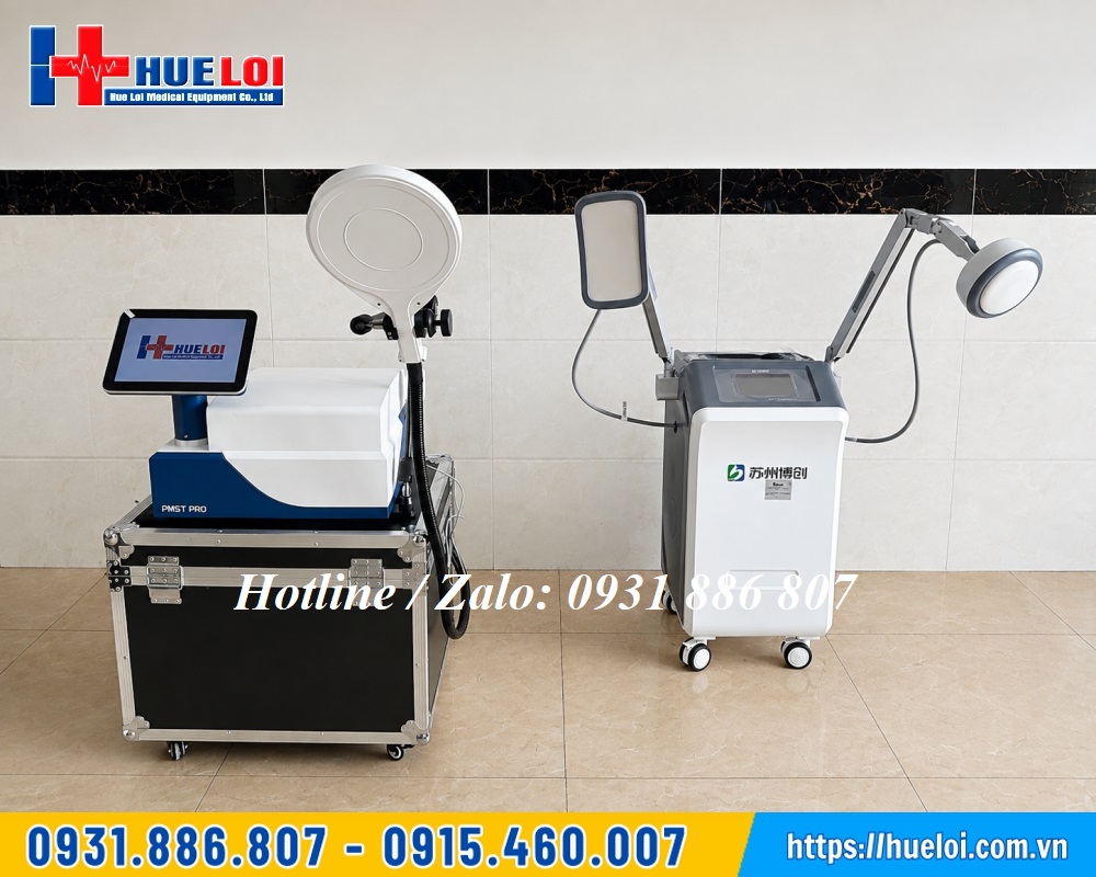 bàn giao máy vi sóng trị liệu AMT-C