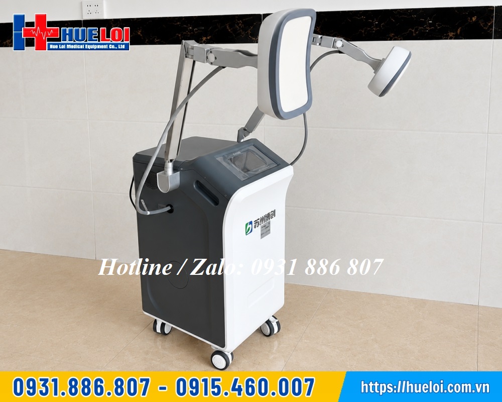 máy vi sóng trị liệu 2 đầu kép