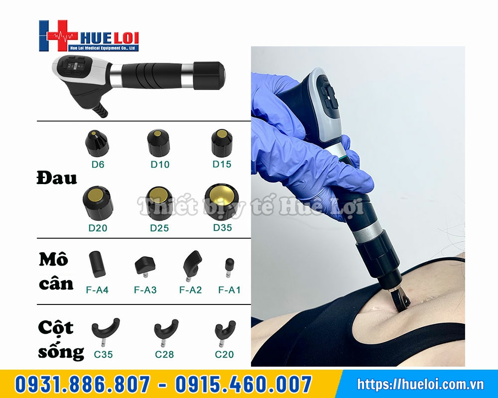 đầu súng xung kích trị liệu plus 30
