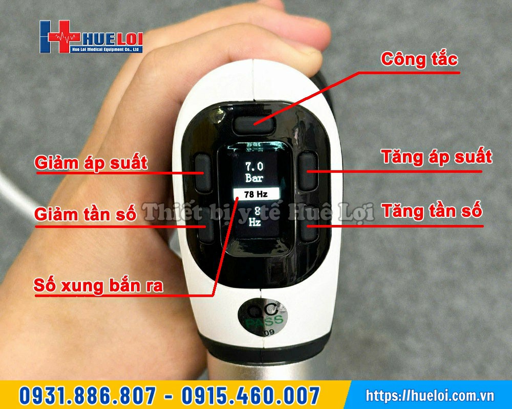 màn hỉnh điều chỉnh máy xung kích plus 30