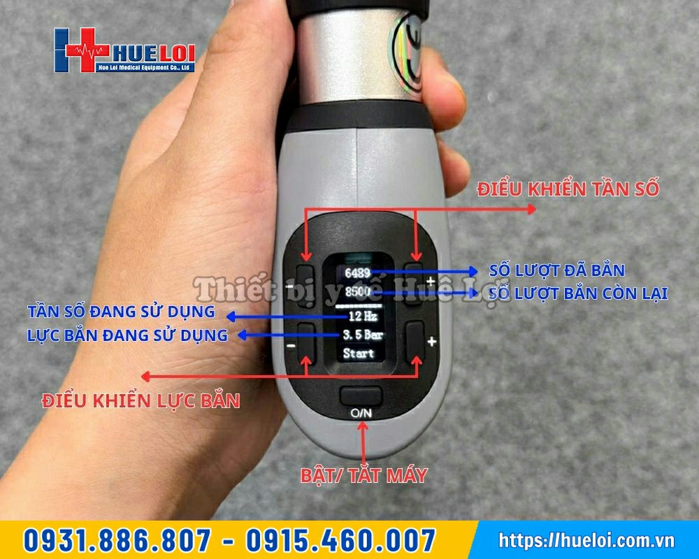 tay súng xung kích trị liệu t703