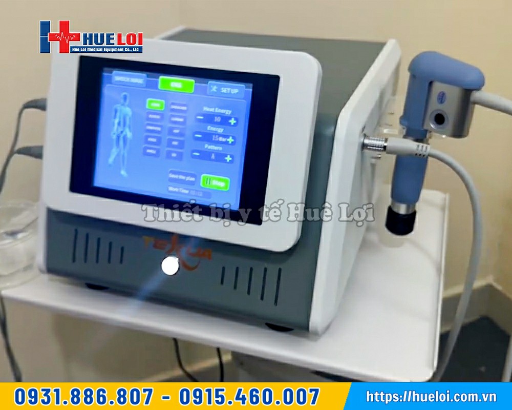 máy xung kích trị liệu kèm điện xung EMS