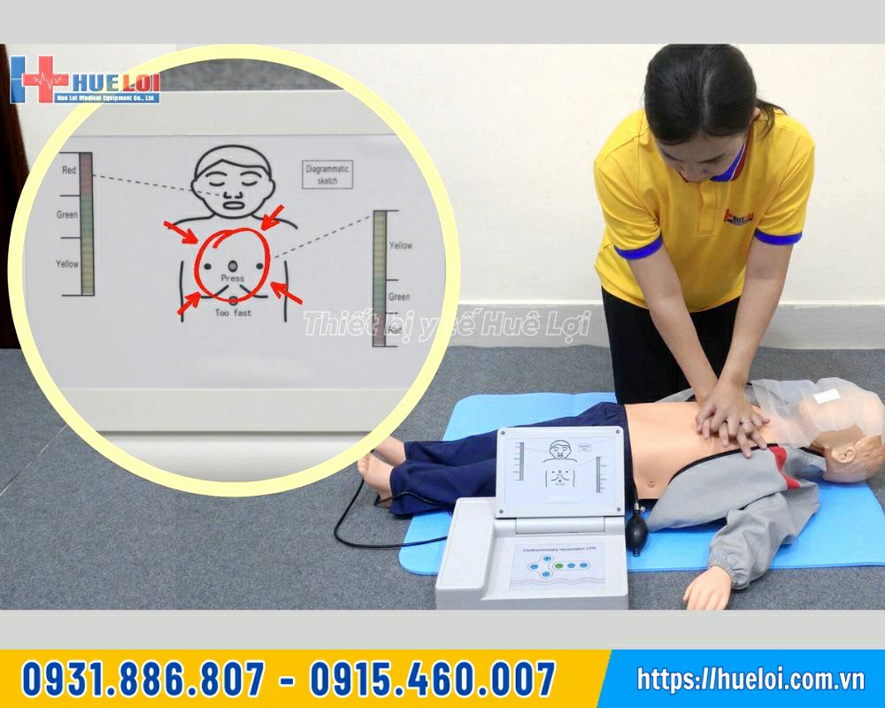 Mô hình thực hành hồi sức tim phổi trẻ em