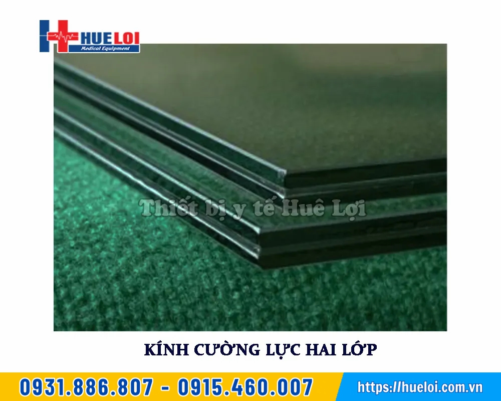 kính cường lực 2 lớp của Tủ an toàn sinh học cấp II loại A2 Biobase