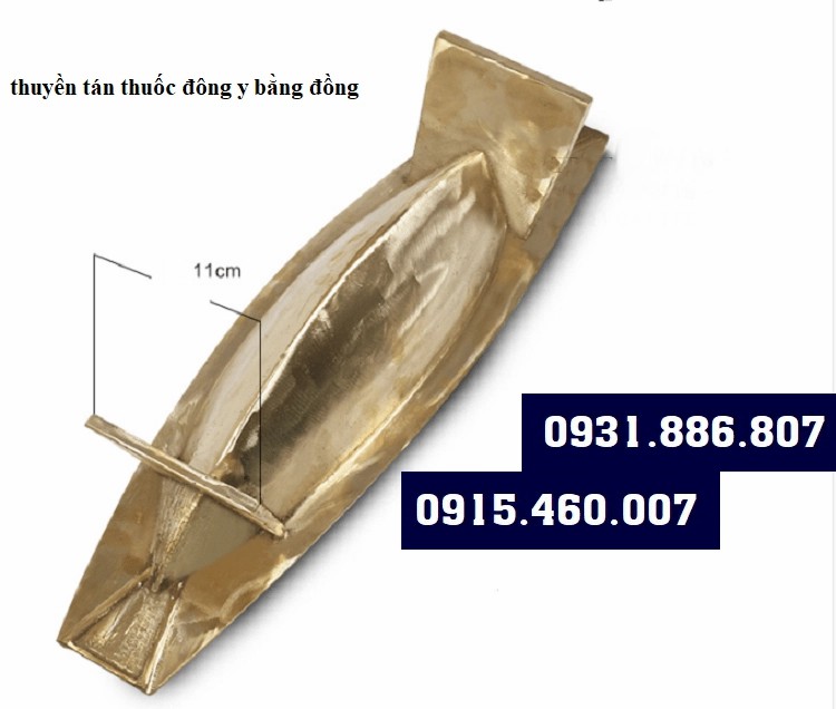 thuyền tán thuốc bằng đồng