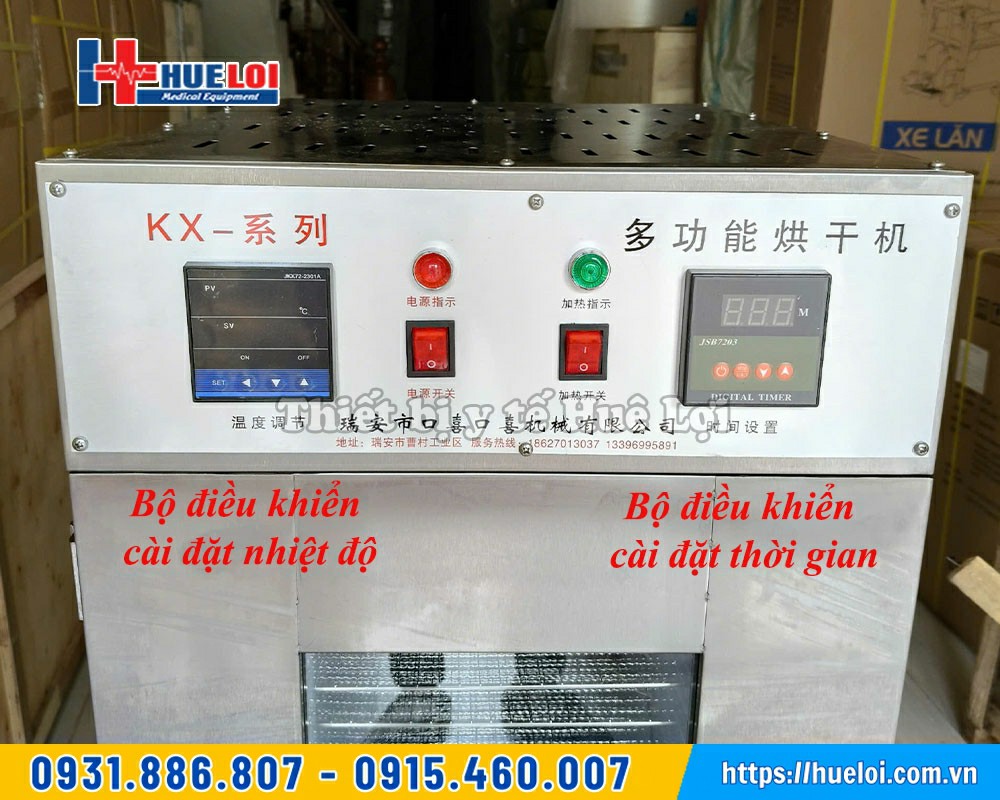 màn hình điều chỉnh của tủ sấy thuốc đông y