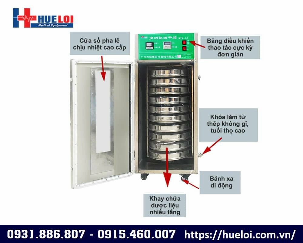 tủ sấy thuốc đông y